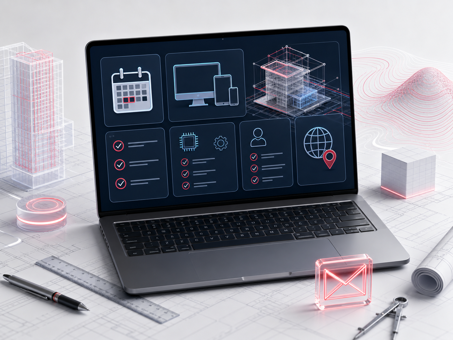 CAD software compatibility and requirements checklist illustration